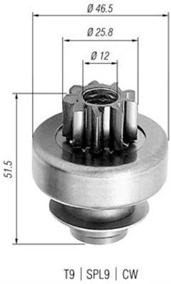 Krumpliaratis, starteris MAGNETI MARELLI 940113020240