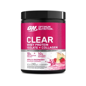 Optimum Nutrition Clear Whey Protein Isolate + Collagen 240 g. - Apple & Raspberry skonis
