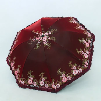 Elegantiškas Nėrinių Skėtis Apsaugai, Raudonas gradientas
