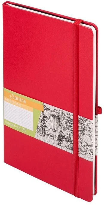 Antra Notes A5 Linija Romantizmas Raudona