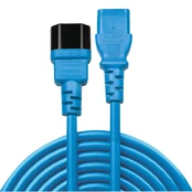 CABLE POWER IEC EXTENSION 1M/BLUE 30471 LINDY kaina