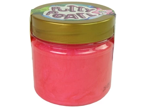 Slime masė indelyje, koralinė