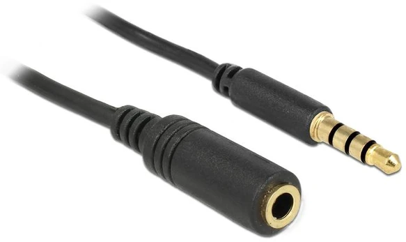 DELOCK Iphone Klinkeverl. 3,5mm -> 3,5mm St/Bu 0.50m 4Pin