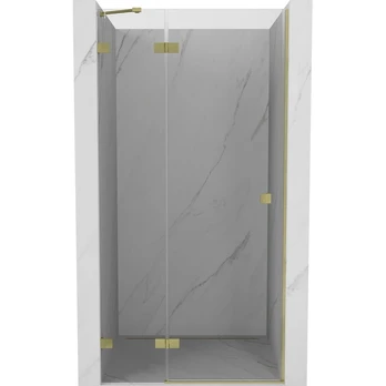 Dušo durys Mexen Lunar Left, 120 cm x 200 cm, aukso