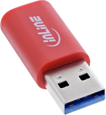 InLine Duomenų blokavimo USB adapteris USB-A kištukas į USB-C lizdą 5 V 1,5 A