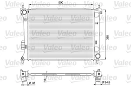 Variklio radiatorius VALEO VAL701729 kaina
