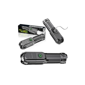 Lean Pocket Flashlight Tourist Atsparus vandeniui 3 Modes Diode
