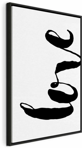 Artgeist Paveikslas - Juodas Love (1 Part) Vertical