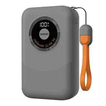 Powerbank Dudao K21 Mini 10000mAh 22.5W USB-A / USB-C - pilka