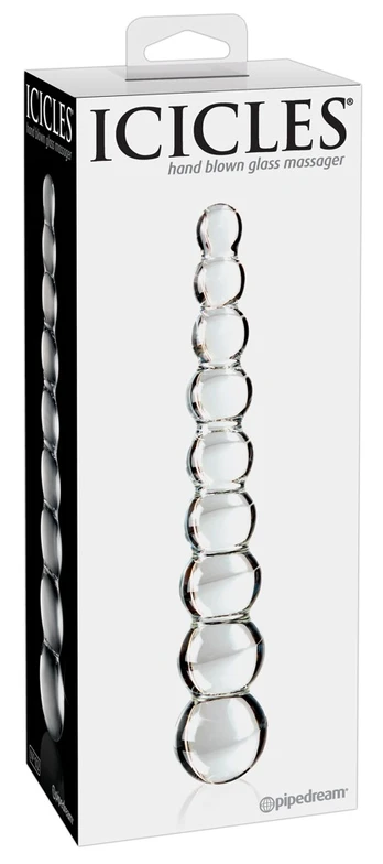 Icicles No. 2 stiklinis dildo