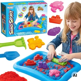 Žaislų rinkinys Woopie, kinetinis smėlis