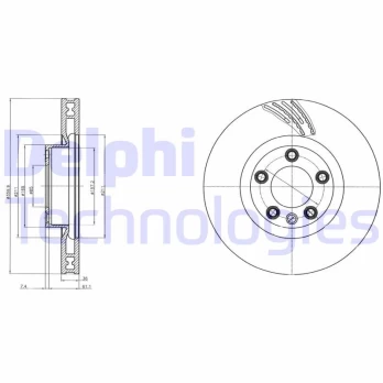 Stabdžių diskas DELPHI BG9101C