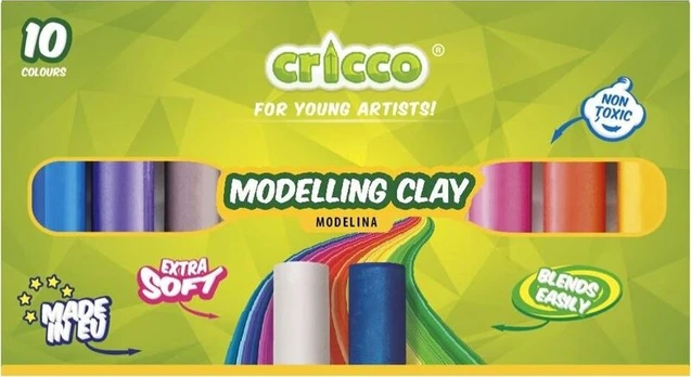 Modeliavimo molis 10 spalvų CRICCO