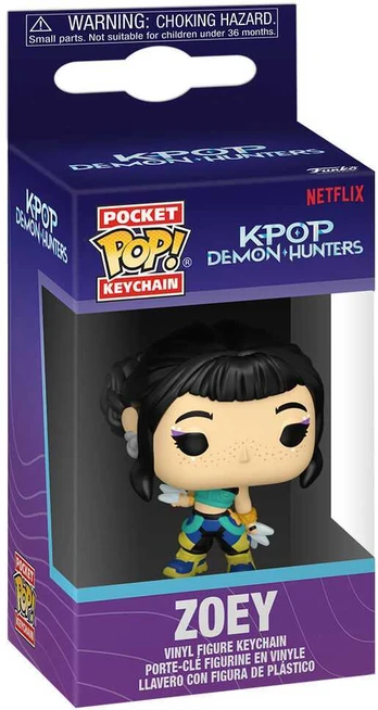 FUNKO POP! Raktų pakabutis: KPop Demon Hunters - Zoey, 10 cm