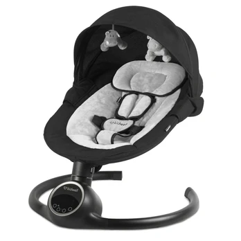 Sūpynės/gultukas Kidwell 2w1 REVE Black/Silver