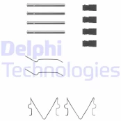 Priedų komplektas, diskinių stabdžių trinkelės DELPHI LX0164 kaina