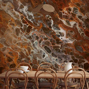 Artgeist Fototapetas - Brown Craters