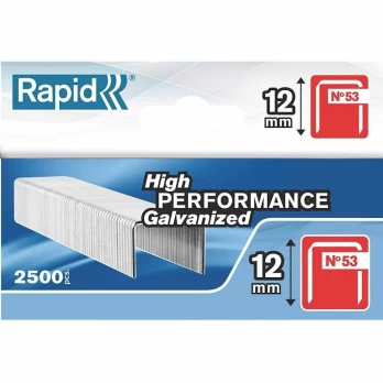 Kabės RAPID, 53 tipo, 12 mm, 2500 vnt.