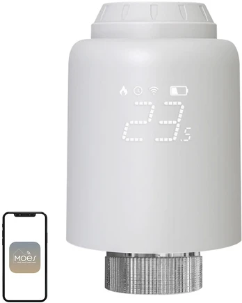 MOES ZTRV-PJ-601-MS Smart Thermostatic Head
