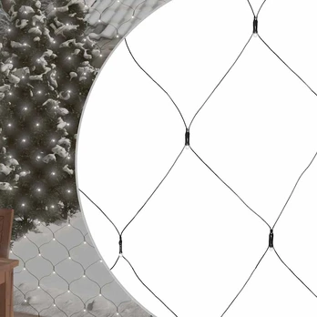 Kalėdinių lempučių tinklas, 4x4m, 544 šaltos baltos LED
