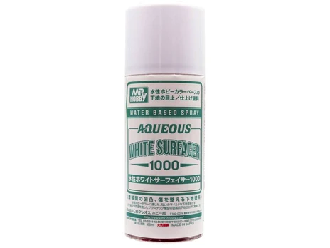 Mr Hobby Mr.Hobby - Aqueous Baltas Surfacer 1000 gruntas 170ml, B-612