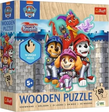 Puzzle drewniane 50 elementów Psi Patrol