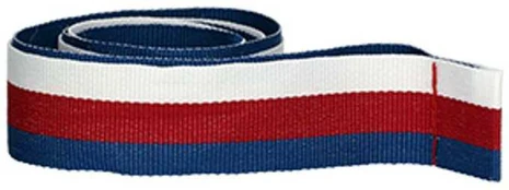 Detal Kaspinas 20 mm - mėlyna-raudona-balta