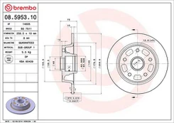 Stabdžių diskas BREMBO 08.5953.10