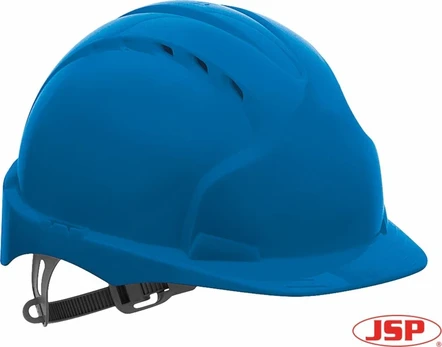JSP KAS-EVO2 – ventiliuojamas šalmas – mėlynas.