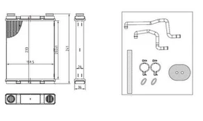 NRF NRF 54429 Interior heater radiator