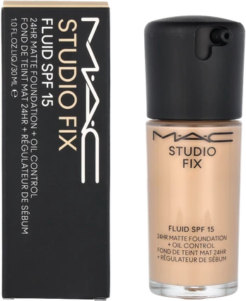 MAC Cosmetics Studio Fix Fluid SPF15, Matinis makiažo pagrindas, 30 ml, spalva: NC15