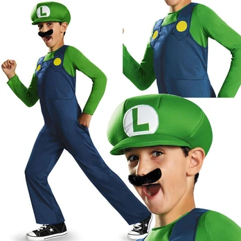 Karnavalinis kostiumas Super Mario Luigi, 109-126 cm
