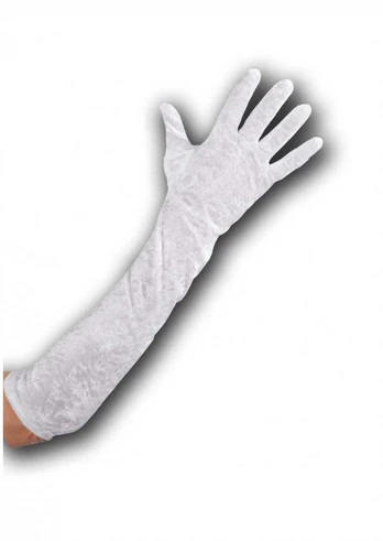 Pirštinės ilgos baltos 50cm