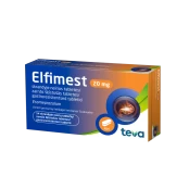 ELFIMEST 20 mg skrandyje neirios tabletės N14 kaina