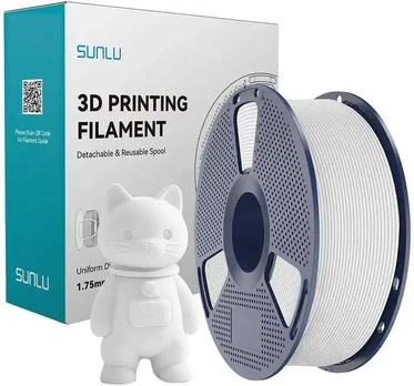 Sunlu PLA Matte Filament (Baltas)