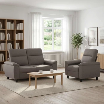 Sofa Sofos komplektas 2 vnt. Taupe Audinys