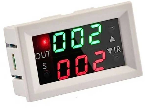 T2401 programuojamas laikmačio relės modulis – delsa – dvigubas ekranas DC 12V