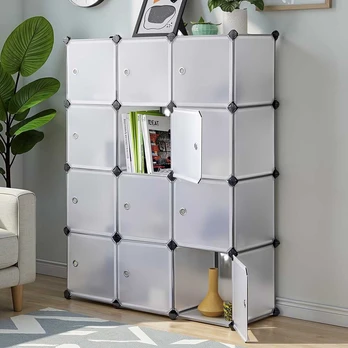 Lentynų sistema, SONGMICS LPC342W01, 93x31x123 cm, Balta