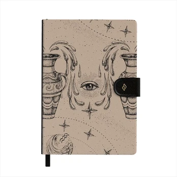 Aquarius - Notebook, A5 (14.8 x 21cm) / Lined / Beige