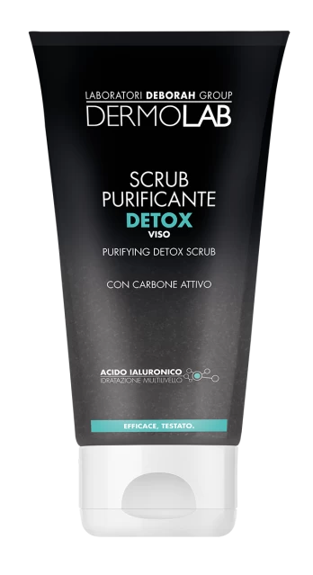 DEBORAH Dermolab Purifying Detox veido šveitiklis su anglimi, 150ml