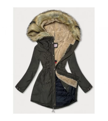 WINTER WARM PARKA KHAKI (W165) striukė