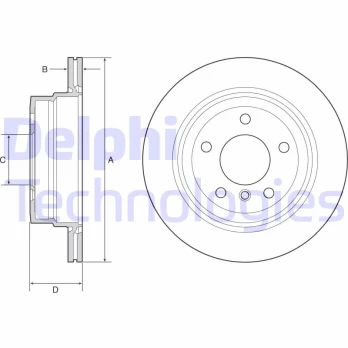 DELPHI BG4946C Brake Disc