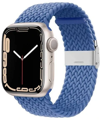 Dirželis Crong Braided Strap for Apple Watch 42/44/45 mm, mėlyna