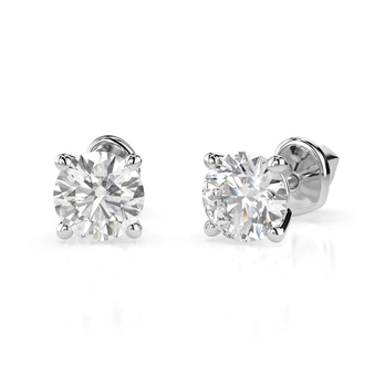 Auksiniai auskarai su deimantais „Diamond Heart X“