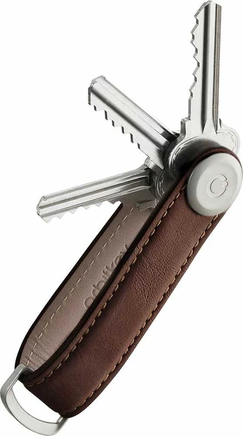 Orbitkey Leather Key Organiser -avainlenkki, espresso