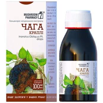 ČAGA lašai spiritinis ekstraktas, 100 ml