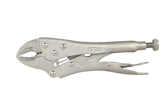 Užspaudimo replės TOTAL, lenktos, 180 mm (7"), THT190703