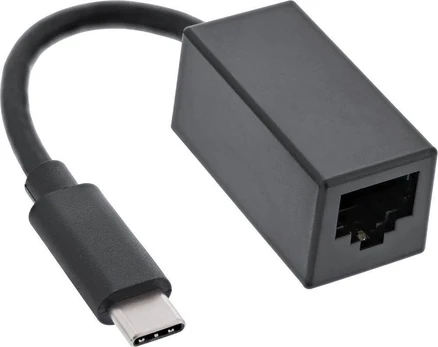 Adapteris USB InLine® USB 3.0 Gigabit Ethernet tinklo adapterio laidas, USB Type-C kištukas
