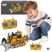 WOOPIE Remote Controlled Construction Bulldozer RC Bulldozer Sound Light kaina
