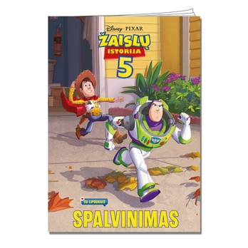 Žaislų istorija 5. Spalvinimas su lipdukais